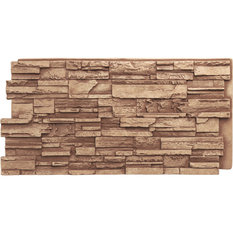 EverStone Cascade Faux Stone Panel, Wheat Field