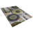 Crayton Machine Woven Polypropylene  Area Rug - Black & Green Color | Floral Design | Living room rugs-26156565