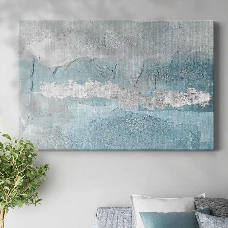 «Blue Mist II», toile tendue avec châssis, H 18 po x l 27 po