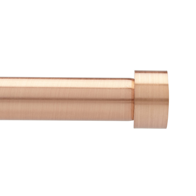 Umbra Cappa Expandable Single Curtain Rod, Copper, 13.97cm H x 167.64cm W x 25.4cm D