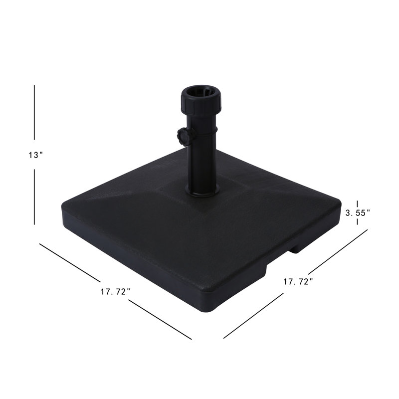 Base de parasol autoportante Pierpoint, Rayure noire