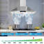 Hotte murale 36 pouces en acier inoxydable