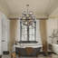 25 - Light Sputnik Modern Linear Bubble Dining Chandelier with Grey  Glass
