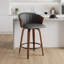 Tabouret de bar rembourré avec accoudoirs et repose-pieds Boeschen-144433005-144432993