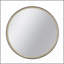 Miroir décoratif 31,3 "deux tons noir mat et bois naturel-129582899