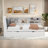 Daybed With Trundle, Storage Shelves, Upholstery Headboard And Rotatable Storage Board-751595151-751595149