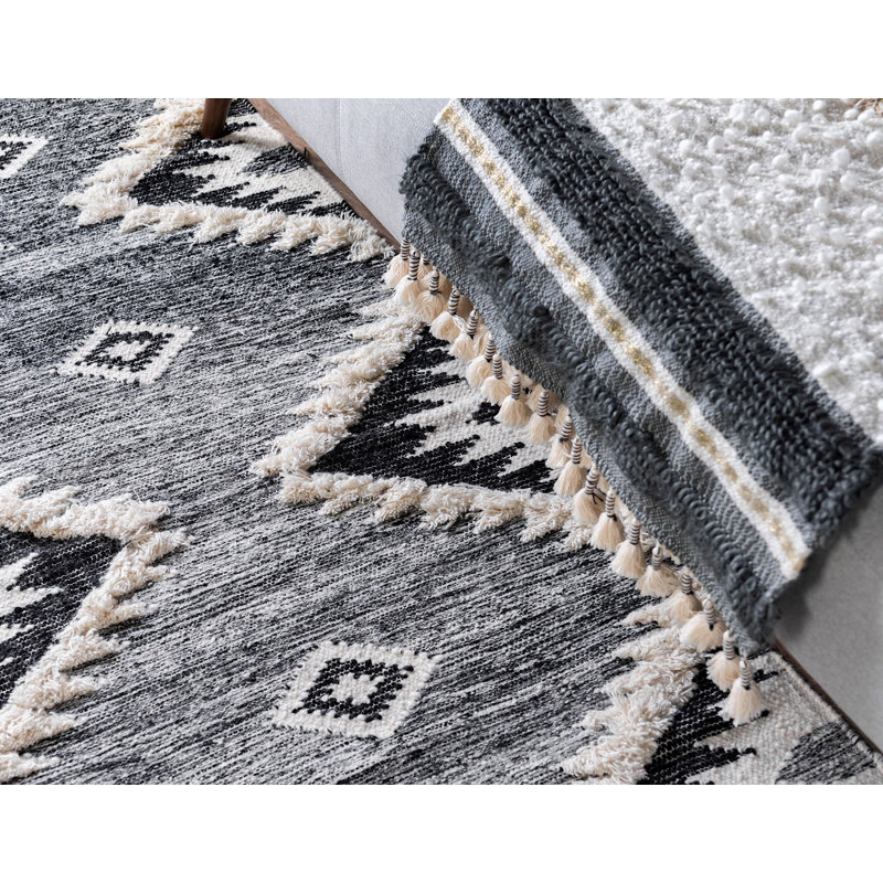 Alenah Wool Southwestern Indoor Rug, Rectangle 9' x 12'