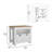 Kitchen Island 35" H , Whit  2 Doors, 3 Shelves-1088427436