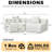 Daijha Boneless Modular Compression Sectional Sofa with Soft Upholstery-122062188