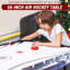 Ensemble de table de hockey sur coussin d'air 56 "avec moteur plus robuste, pieds en métal durables, surface en bois robuste - jeu d'arcade parfait pour tous les âges