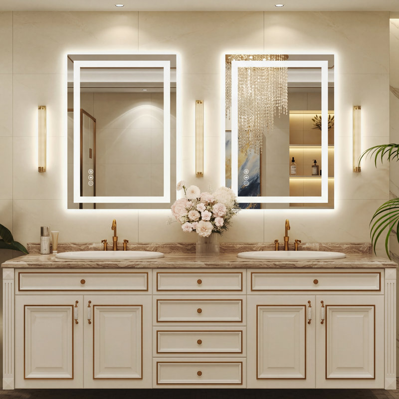 Miroir de salle de bain Lunara, 28 po x 20 po