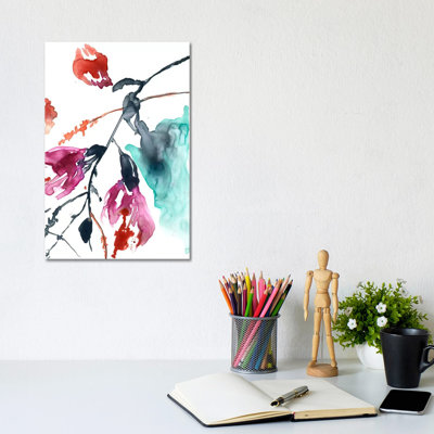 Hanging Fuchsia II by Jennifer Goldberger - Wrapped Canvas Gallery-Wrapped Canvas Giclée