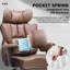 Office Chair High Back PU Leather Executive Desk Chair With Footrest, Ergonomic Heavy Duty Big And Tall Swivel Reclining Computer Chairs For-1014970876