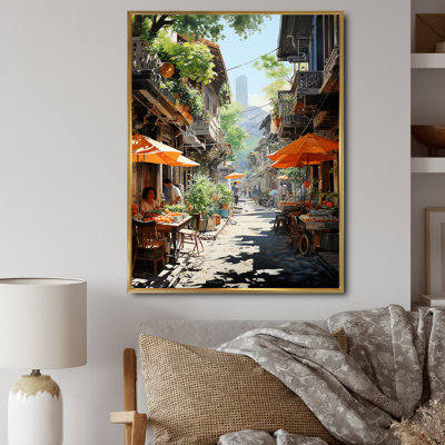 Daison, "Market Rhyth I" sur toile imprimée sur toile