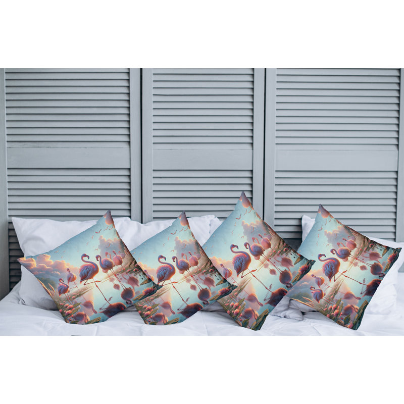 Fabric Reversible Throw Pillow, 20"H x 20"W