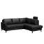 Migues Leather Corner Sofa with Sleeping Function and Storage-1251999393-1251999392