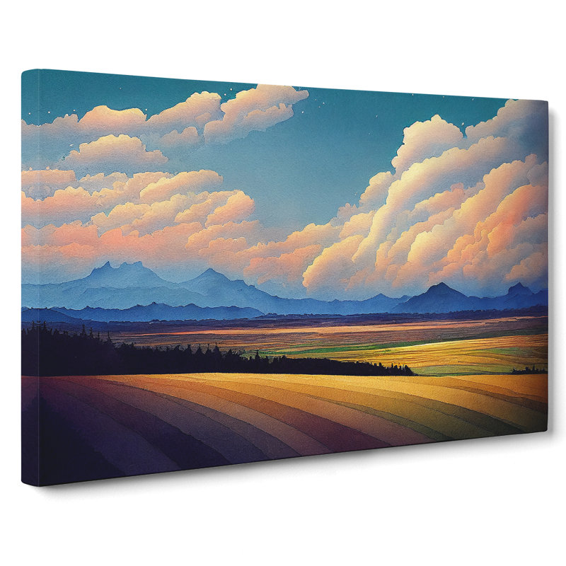Mountain Meadow Landscape Vol.3 - Wrapped Canvas