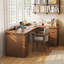 Bureau en L 70,87 po en bois de noyer massif avec 6 tiroirs-108958865-108958867