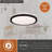 Ambri 16.25-In W Integrated LED Bronze Contemporary Flush Mount Ceiling Light Fixture