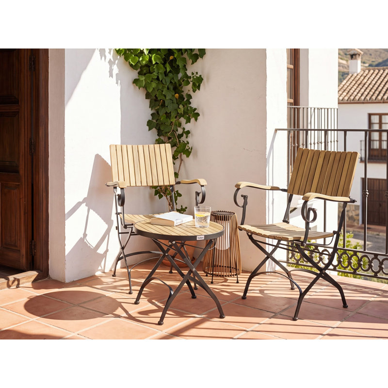 Cecilija Acacia Patio Dining Set with