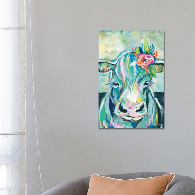 Sweet Cow by Jessica Mingo - Painting on Canvas