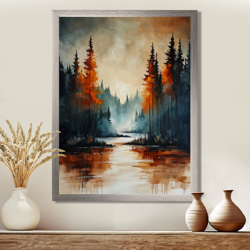 Gianno - Landscapes Wall Art, H 32 po x l 24 po, Reproduction encadrée d'une seule photo, Argent argent