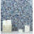 Swimming Pool 0.9" X 0.9" Straight Edge Glass Mosaic Tile-109069845