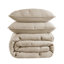 Piece King Bedding Sets, Cotton Muslin Quilt with Embroidered Tacking