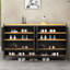 Vintage industrial style iron shoe cabinet locker