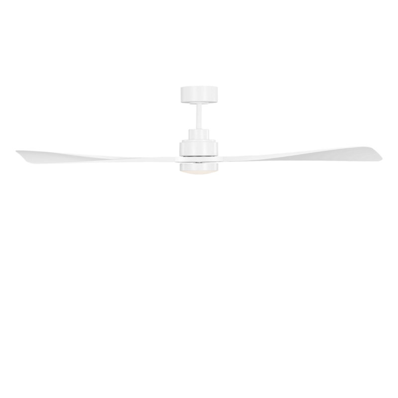 Trillium Smart 60 LED Ceiling Fan, Matte White, Matte White