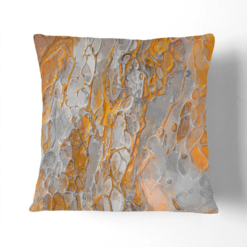 Finding My World in Abstract Cushion with Filling, Black, 40cm H x 40cm W x 15cm D