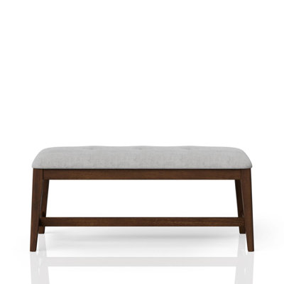 Backless Upholstered Dining Bench Mid-Century Seating