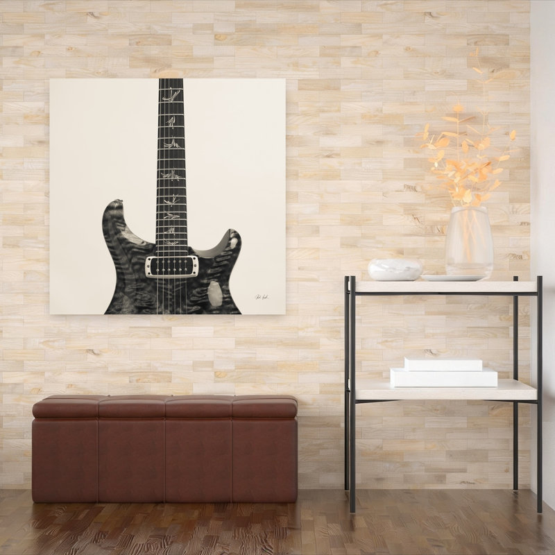 Affiche murale Sepia Guitar II Classique Vintage Vintage, H 48 po x l 48 po