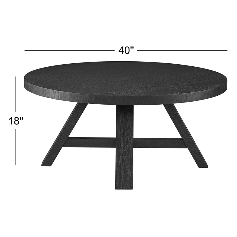 Table basse 4 pieds Bilbrook, Gris anthracite