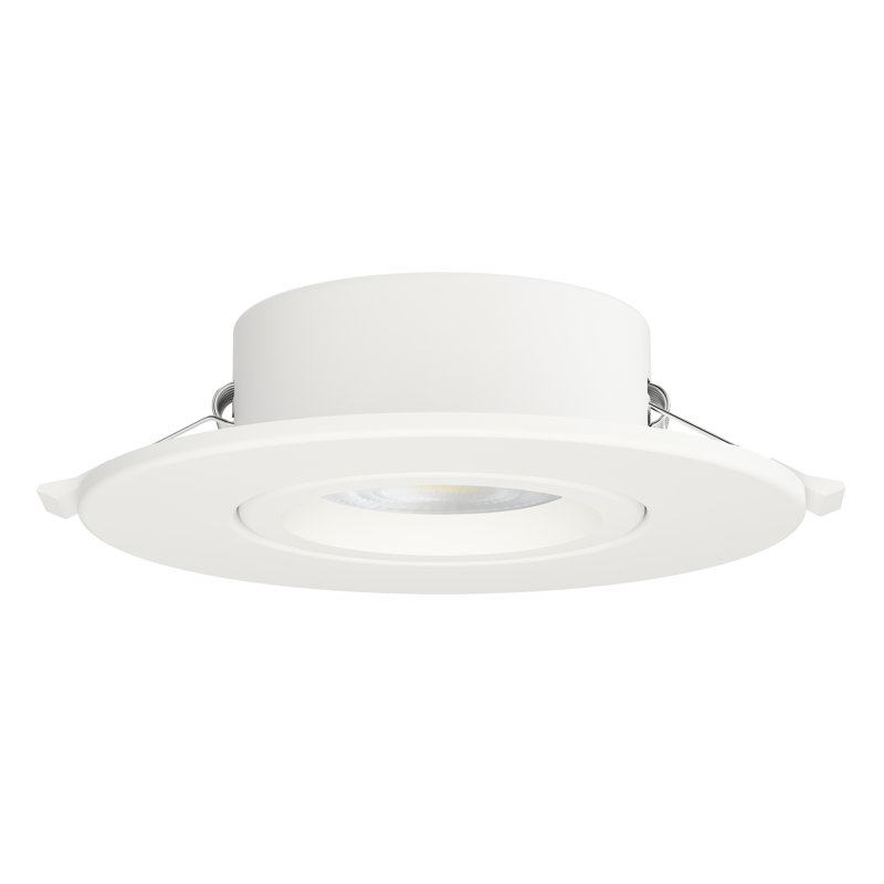 Plafonnier mince à cardan, H 1,5 po x l 5,25 po x P 5,25 po, 9 W