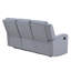Canapé inclinable en tissu 3 places, structure en bois renforcé et méridienne complète, pour le divertissement en famille dans le salon