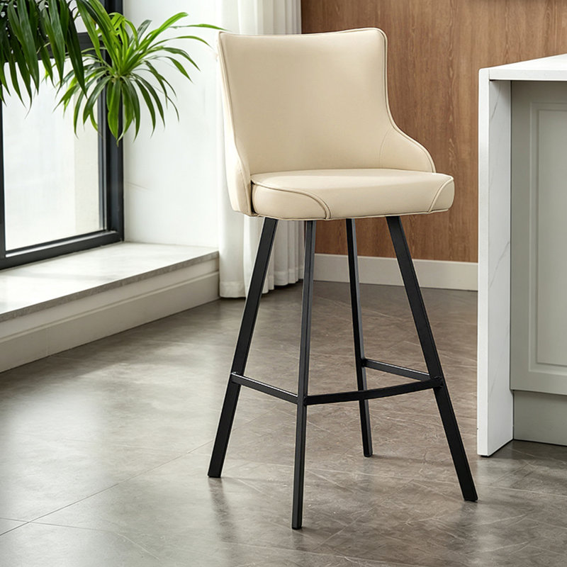 Chaise d'appoint blanche à dossier solide (ensemble de 2), 24.80", 4, Blanc