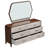  Houston 6-Drawer Dresser With Mirror - Walnut