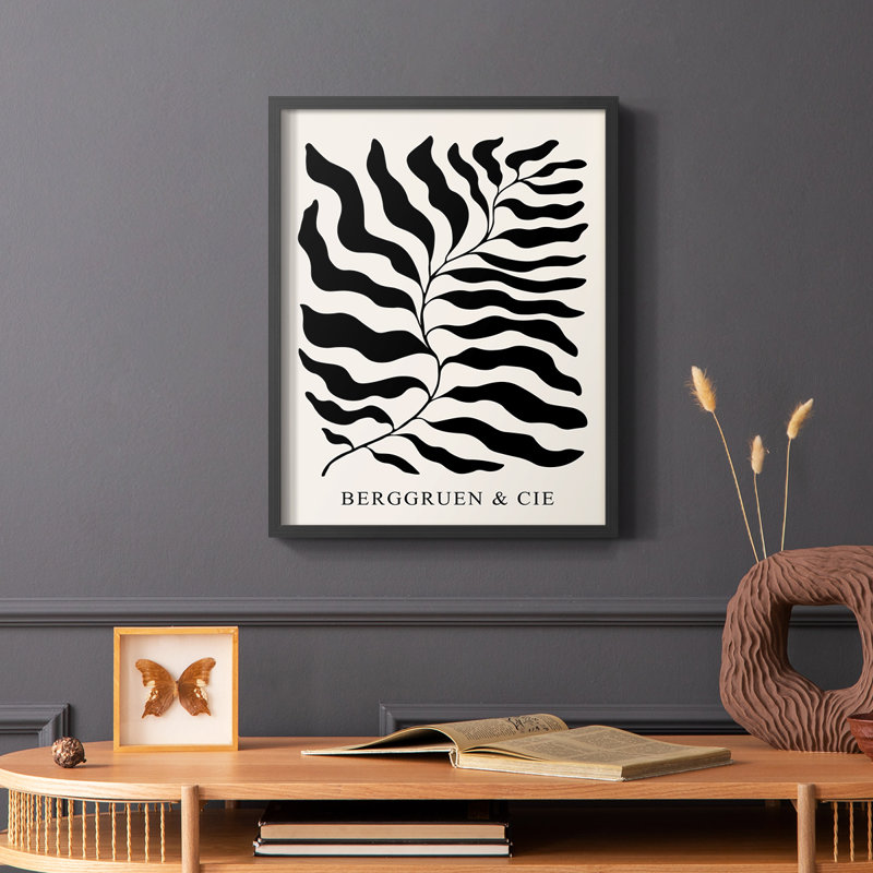 Matisse LII, reproduction encadrée - bois massif, Noir, H 10 po x l 8 po