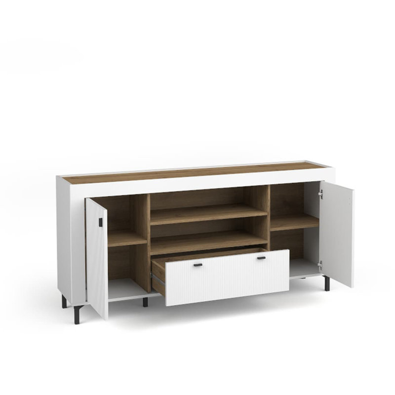 Naveena 177cm Sideboard, White/Oak
