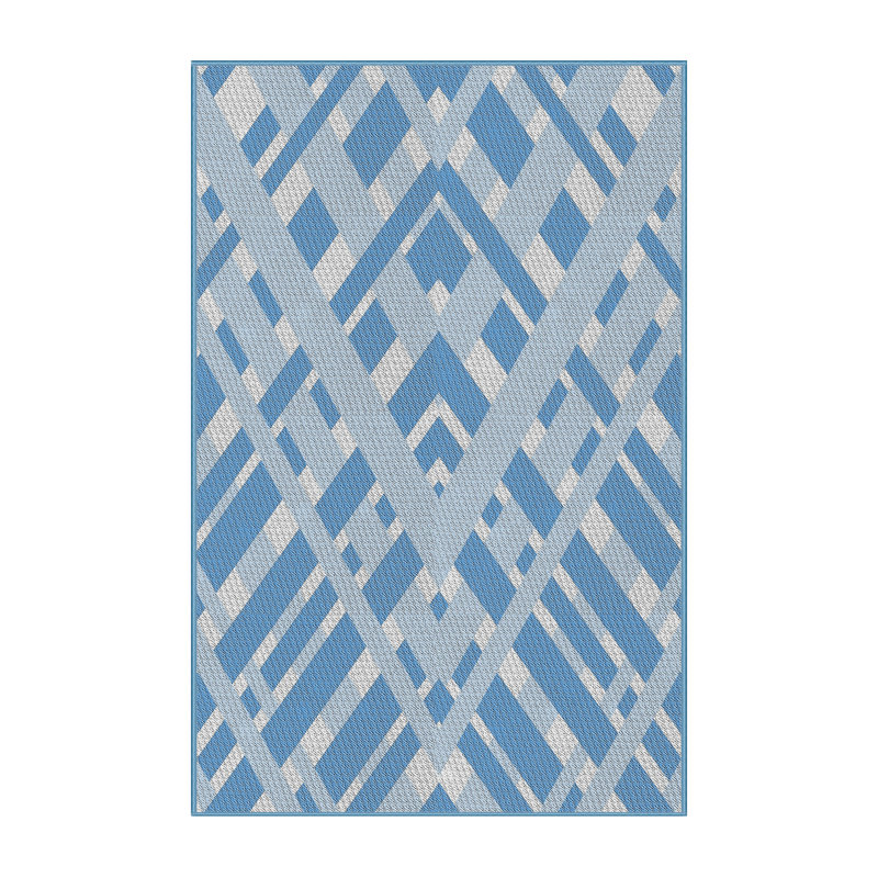 Geometric Indoor Rug, Rectangle 5' x 7'
