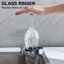 Laveur de gobelets en verre en alliage de zinc pour support d'évier de cuisine avec support en plastique-98997041
