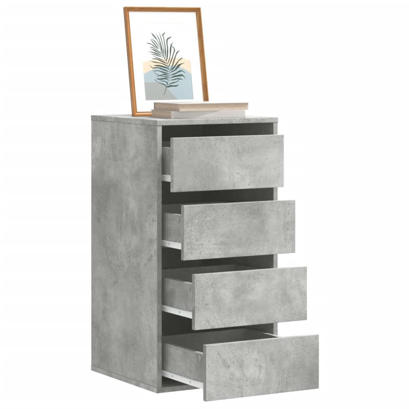 Staika Standard Accent Chest, 76cm H x 40cm W x 41cm D, Concrete Grey