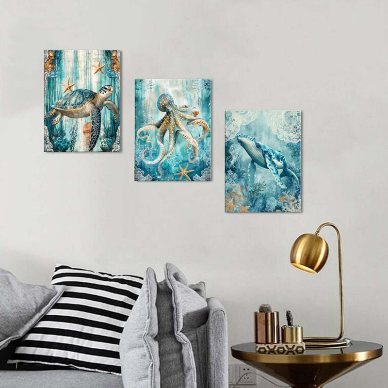 3 Piece Wrapped Canvas Wall Art