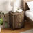 Elegant 3-Drawer Nightstand With Gold Leaf Handles-1019778030