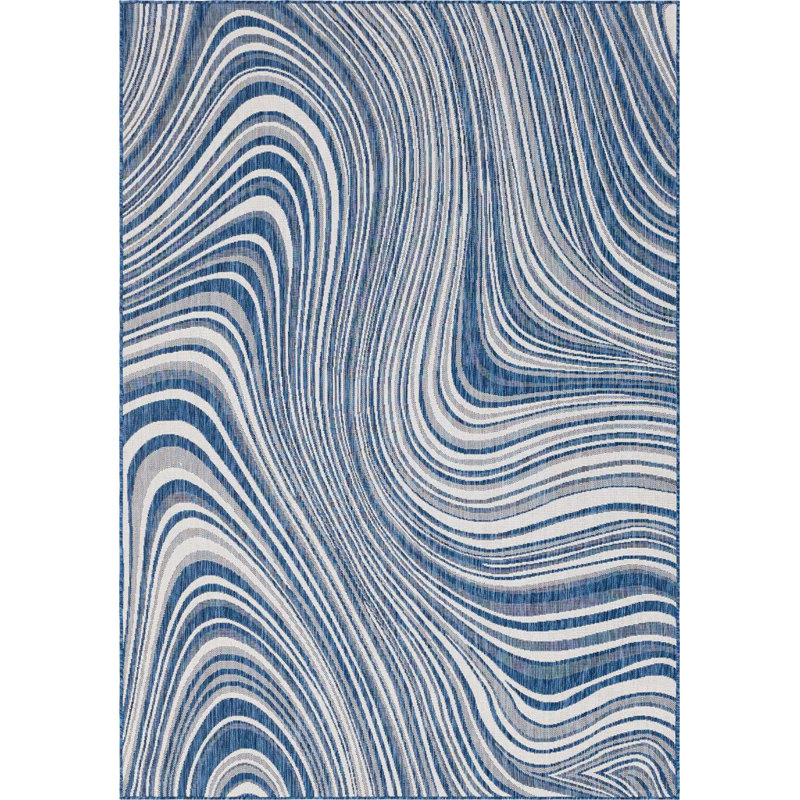 Tapis d'extérieur couleur iris couleur bord de lac, Rectangle 7 pi x 10 pi