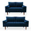 Mirei Velvet Square Arm Living Room Set-89205500