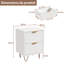 40 cm W Bedside Table