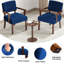 Ensemble de fauteuils d'appoint et de salon avec table de bout 32,6 po Soave-2088711266