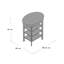 Sydni Swivel-top Side Table with Shelves-15849060